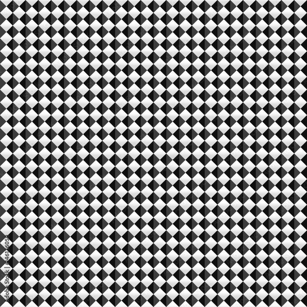 Poster Abstract vector seamless pattern. Black and white vector texture