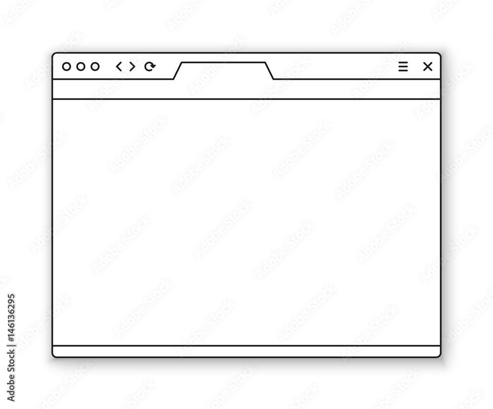 Poster Browser window template. Past your content into it