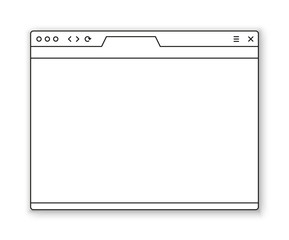 Browser window template. Past your content into it