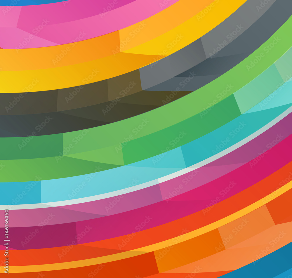 Poster Abstract vector background of different color elements