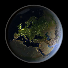 Europe on planet Earth