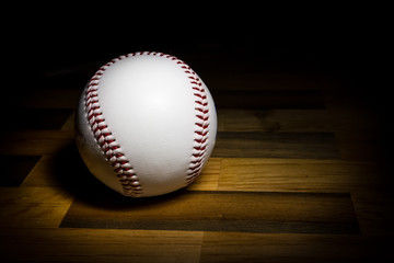 Baseball ball  in light painting