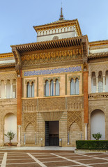 Fototapeta na wymiar Mudejar Palace in Alcazar of Seville, Spain