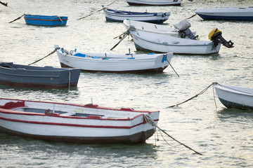 Fototapeta na wymiar Fishing boats on the sea