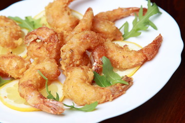 Креветки в кляре 