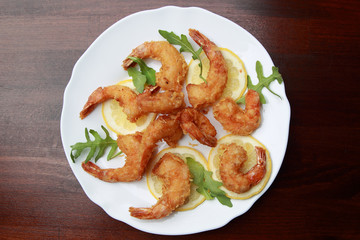 Креветки в кляре 