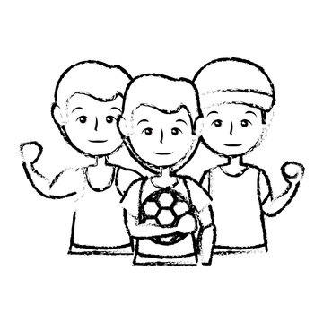 Sport mens cartoon icon vector illustration graphic design