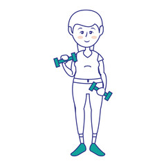 Women fitness cartoon icon vector illustration graphic design