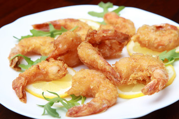 Жареные креветки