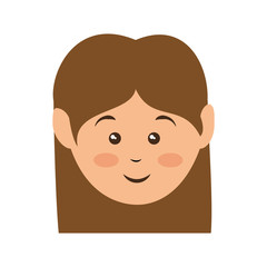 Woman cute cartoon icon vector illustration graphic design