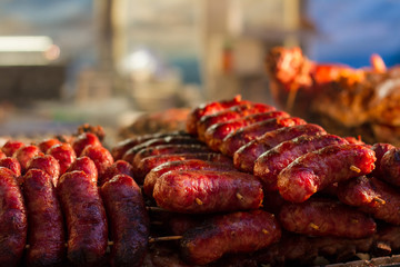 Traditional spit meat