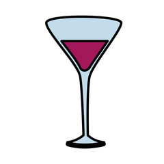 Wine glass cup icon vector illustration graphic design