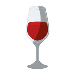 Wine glass cup icon vector illustration graphic design