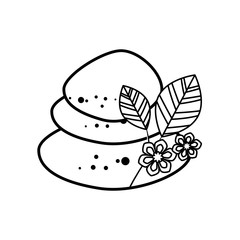 Spa stones isolated icon vector illustration graphic design