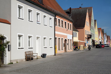 Fototapeta na wymiar Marktstraße in Freystadt