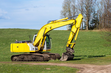 The old excavator