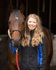 Girl and horse