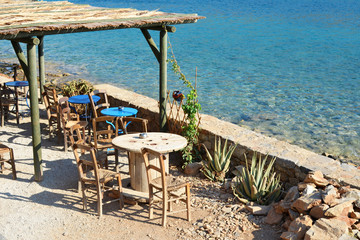 cafe on the seashore