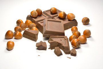 Chocolate and hazelnuts