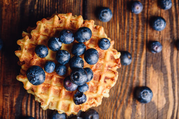 Waffle with Blueberry.