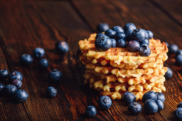 Belgian Waffles with Blueberry.