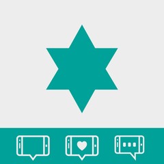 star icon stock vector illustration flat design