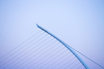 Bridge at sunset. Dublin.