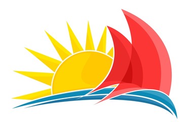 Sailing vessel Logo. 