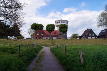 Fototapeta premium Haus Storchennest in Götterswickerhamm Voerde