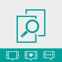 search icon stock vector illustration flat design