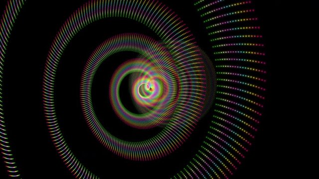 Fantastic video animation with particle stripe object in slow motion, 4096x2304 loop 4K