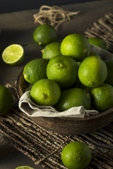 Raw Organic Green Fresh Limes