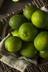 Raw Organic Green Fresh Limes