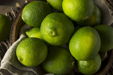 Raw Organic Green Fresh Limes