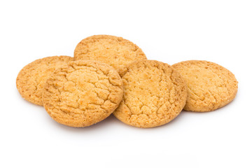 Cookies nuts on the  isolated on white background.