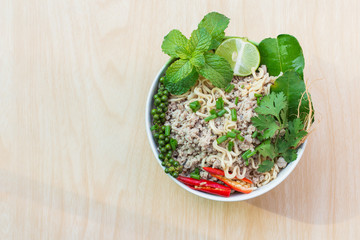 Top view after hot water bowl