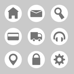 Vector icons web collection