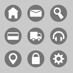 Collection vector icons web