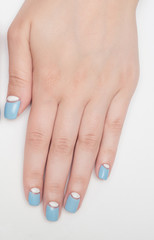 nails blue