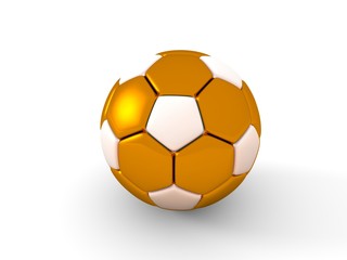 Soccer ball. Isolated object on white background. 3d render