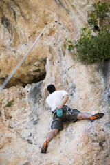 Fototapeta premium Rock Climber