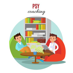 Colorful Psychological Training Concept