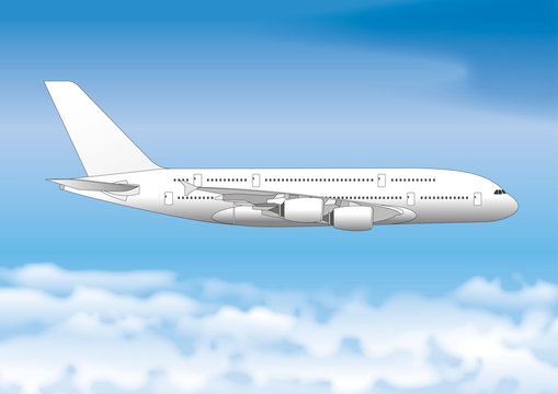 Airline passenger line, vector file, illustration