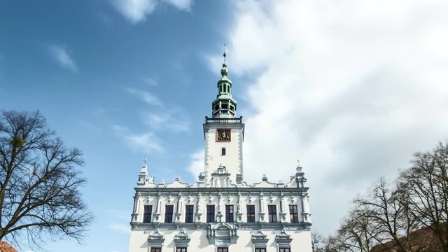 Town Hall in Chelmno in Poland - Time Lapse Video