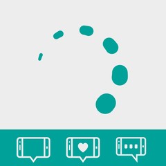 loading icon stock vector illustration flat design