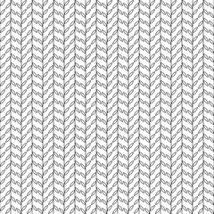 Simple pattern with leaves black and white