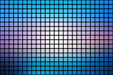 Blue shades pink abstract rounded mosaic background over black