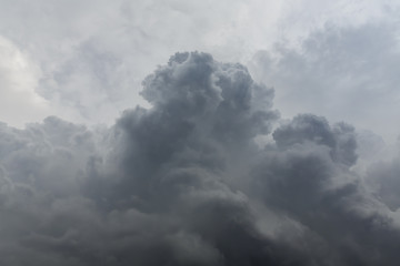 dark cloudy sky are forming a rainstorm