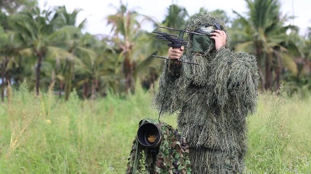 Camouflage An Ornithologist In The Ghillie Suit