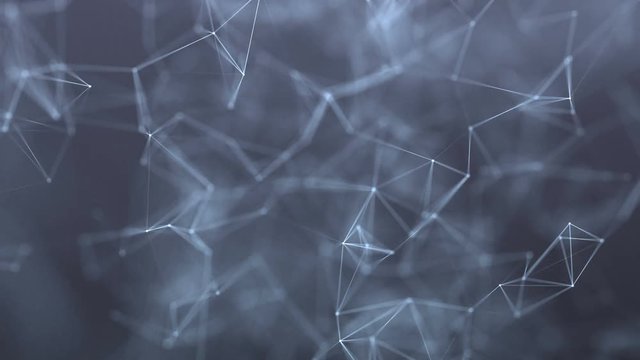 beautiful cg generated 3d seamless loop abstract background with geometry lines and dots
